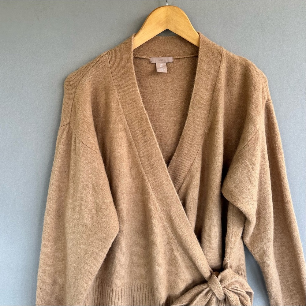 H&M Tan Wrap Sweater - Picture 2 of 7